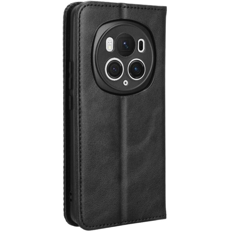 Чохол Deexe Retro Style для Honor Magic 6 Pro - Black: фото 6 з 7