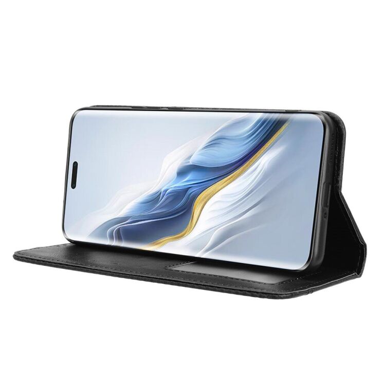 Чохол Deexe Retro Style для Honor Magic 6 Pro - Black: фото 3 з 7
