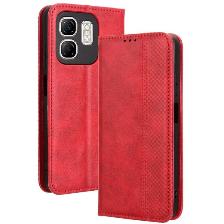 Чехол Deexe Retro Style для Infinix Smart 9 (X6532) / Hot 50i (X6531) - Red: фото 1 из 7