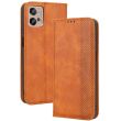 Чехол Deexe Retro Style для Motorola Moto G32 - Brown (304403Z)