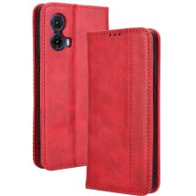 Чехол Deexe Retro Style для Motorola Moto G85 - Red: фото 1 из 7