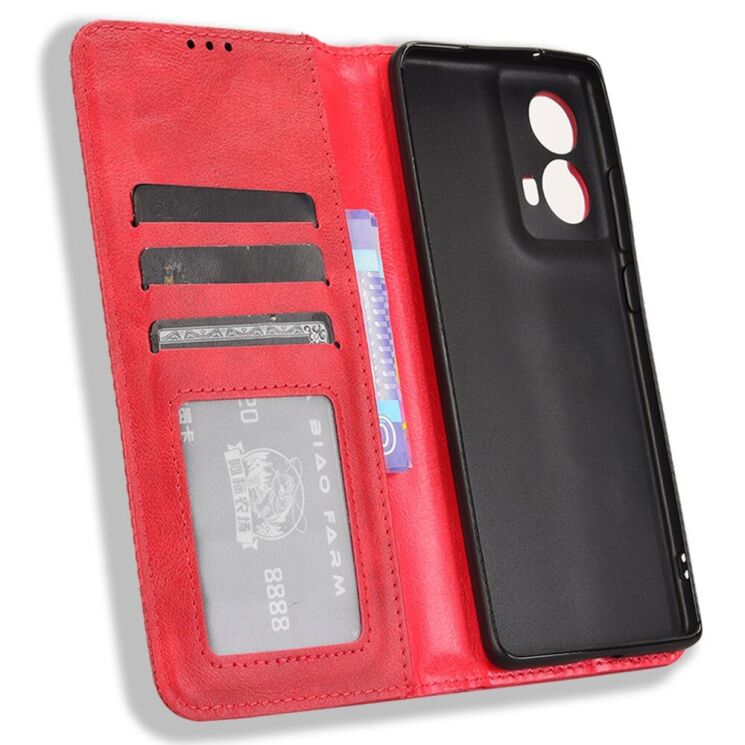 Чохол Deexe Retro Style для Motorola Moto G85 - Red: фото 4 з 7