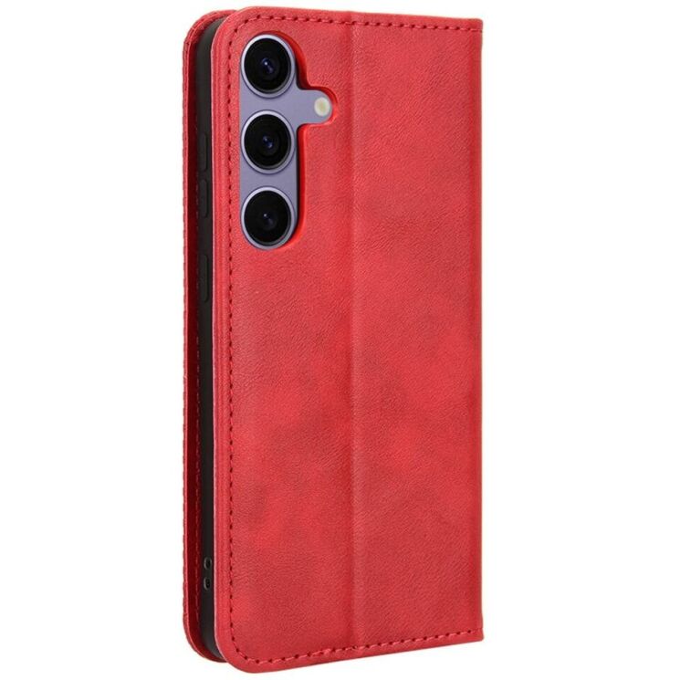Чехол Deexe Retro Style для Samsung Galaxy S24 FE (S721) - Red: фото 6 из 7