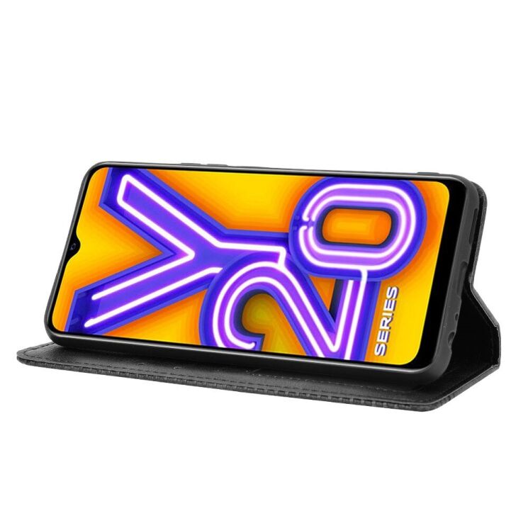 Чохол Deexe Retro Style для VIVO Y20 (V2027) / Y12s - Black: фото 6 з 15