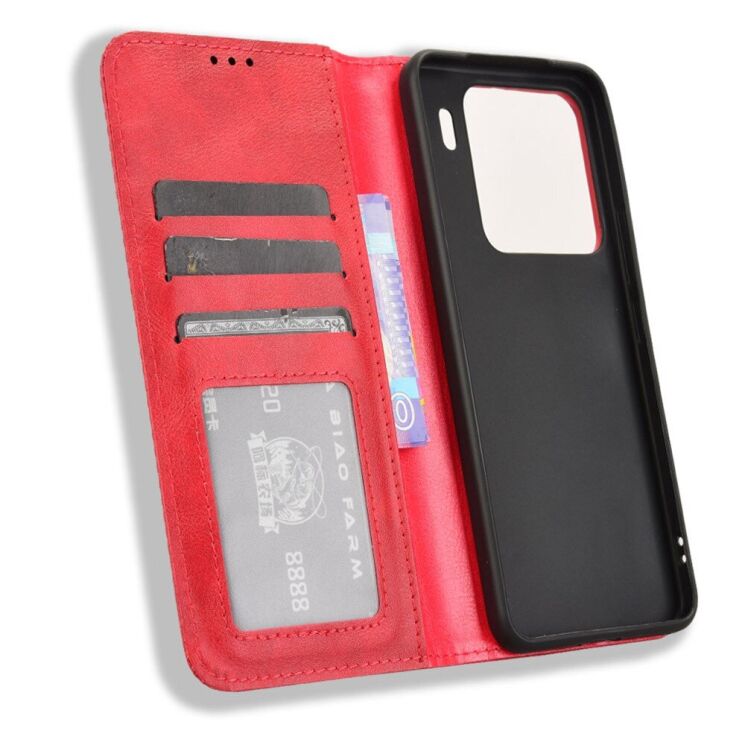 Чехол Deexe Retro Style для Xiaomi 15 - Red: фото 2 из 7