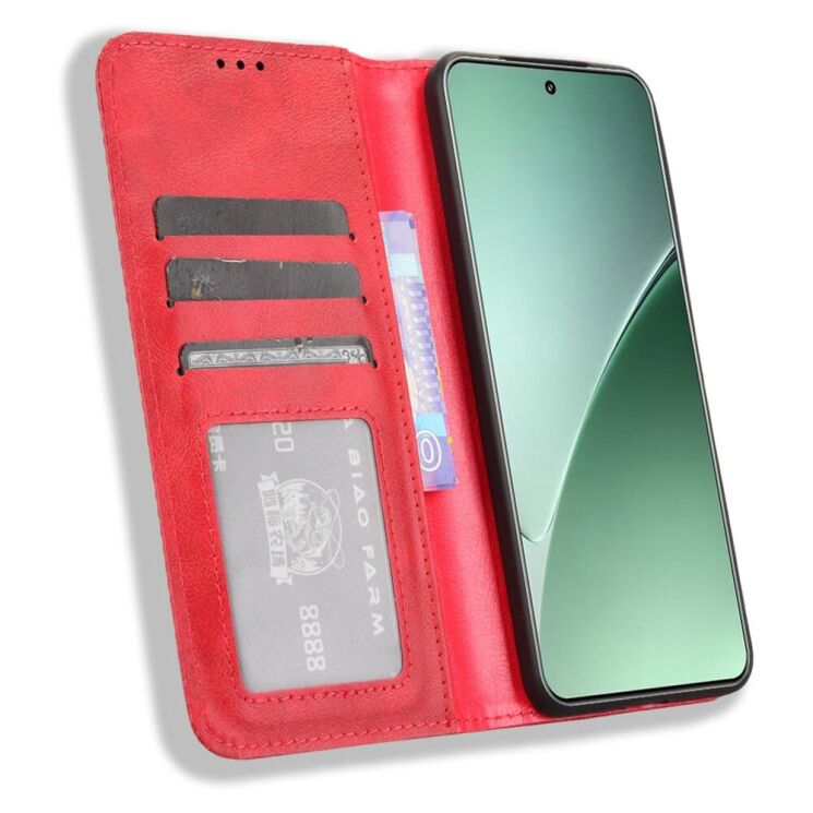 Чехол Deexe Retro Style для Xiaomi 15 - Red: фото 3 из 7