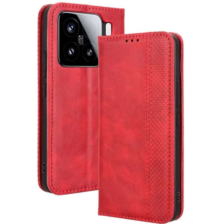 Чехол Deexe Retro Style для Xiaomi 15 - Red: фото 1 из 7