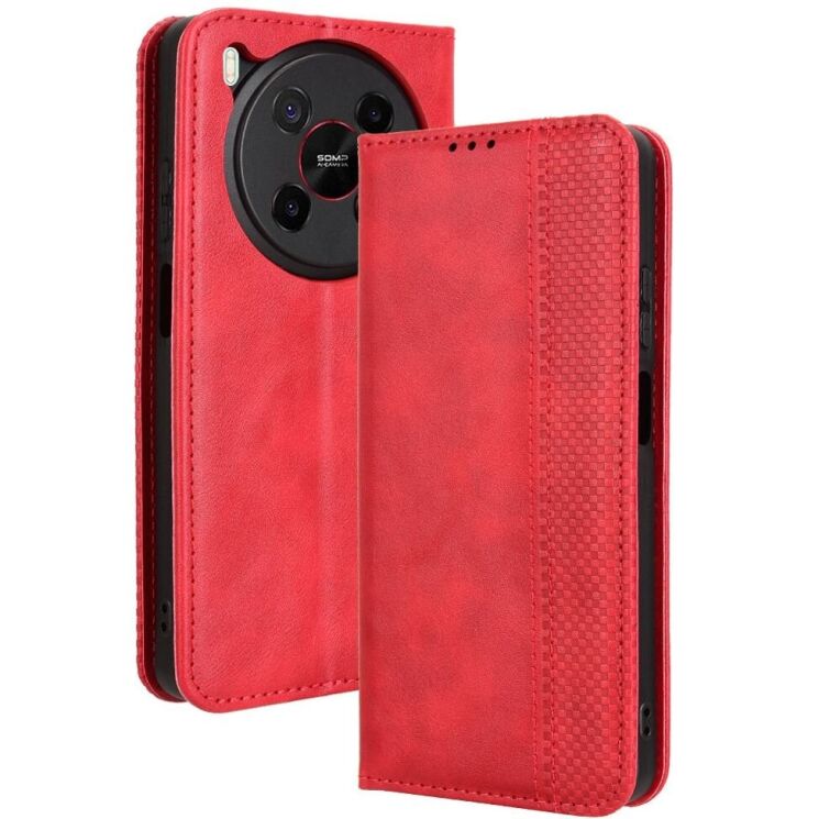 Чехол Deexe Retro Style для ZTE Nubia V70 Max - Red: фото 1 из 18