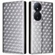 Чехол Deexe Rhombus Book для Honor X7b - Silver (347216S)