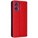 Чохол Deexe Rhombus Book для Motorola Edge 50 Fusion - Red (354256R). Фото 9 з 9