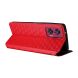 Чохол Deexe Rhombus Book для Motorola Edge 50 Fusion - Red (354256R). Фото 4 з 9