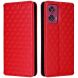 Чохол Deexe Rhombus Book для Motorola Edge 50 Fusion - Red (354256R). Фото 1 з 9