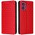 Чехол Deexe Rhombus Book для Motorola Edge 50 Fusion - Red: фото 1 из 9