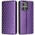 Чехол Deexe Rhombus Book для Motorola Moto G15 / G15 Power - Purple: фото 1 из 10