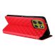 Чохол Deexe Rhombus Book для Motorola Moto G86 - Red (383318R). Фото 5 з 10