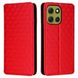 Чохол Deexe Rhombus Book для Motorola Moto G86 - Red (383318R)