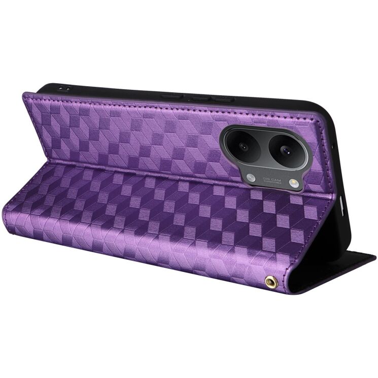 Чохол Deexe Rhombus Book для Xiaomi Poco X8 Pro Max - Purple: фото 5 з 9