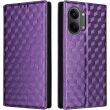 Чохол Deexe Rhombus Book для Xiaomi Poco X8 Pro Max - Purple (408901V)