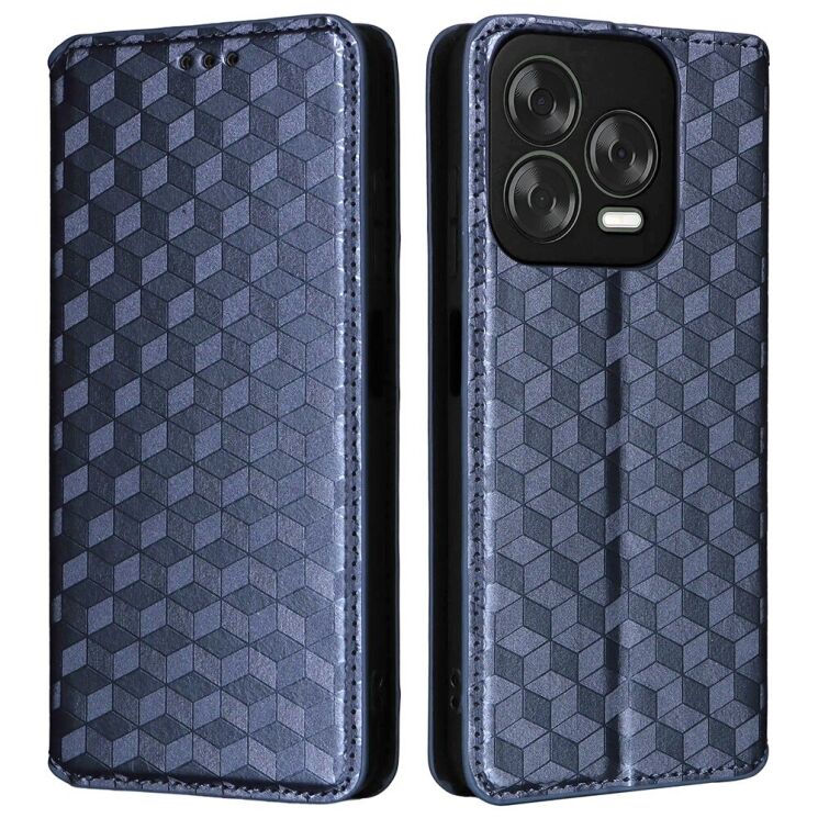 Чохол Deexe Rhombus Book для ZTE Nubia V70 Design - Blue: фото 1 з 10