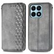 Чехол Deexe Rhombus Wallet для Honor X8a - Grey (335329H)