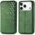 Чохол Deexe Rhombus Wallet для iPhone 18 Pro Max / 17 Pro Max - Green: фото 1 з 6