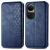 Чехол Deexe Rhombus Wallet для OPPO Reno 10 - Blue: фото 1 из 6