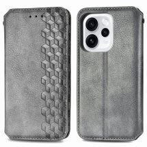 Чехол Deexe Rhombus Wallet для OPPO Reno 15 Pro - Grey: фото 1 из 8