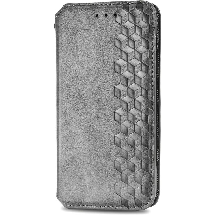 Чехол Deexe Rhombus Wallet для OPPO Reno 15 Pro - Grey: фото 4 из 8