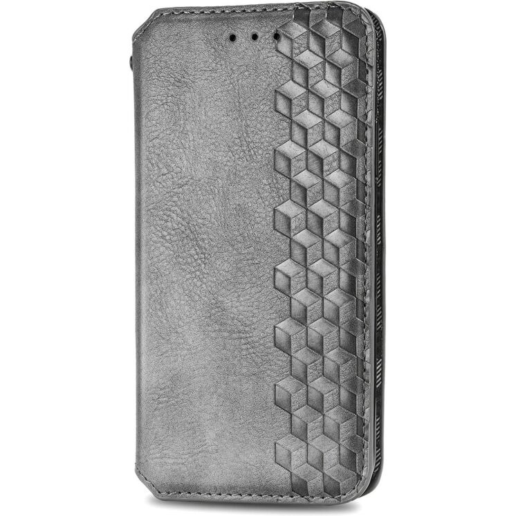 Чехол Deexe Rhombus Wallet для Realme 16 Pro - Grey (428031H) Чехол Deexe Rhombus Wallet для Realme 16 Pro - Grey: фото 4 из 9