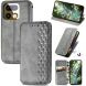 Чехол Deexe Rhombus Wallet для Realme 16 Pro - Grey (428031H). Фото 1 из 9