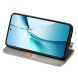 Чехол Deexe Rhombus Wallet для Realme C75 - Grey (374332H). Фото 4 из 9