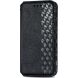 Чехол Deexe Rhombus Wallet для Samsung Galaxy S26 FE - Black (412727B). Фото 4 из 6