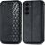 Чехол Deexe Rhombus Wallet для Samsung Galaxy S26 FE - Black: фото 1 из 6