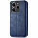 Чехол Deexe Rhombus Wallet для TECNO Spark 20 Pro - Blue (345422L). Фото 5 из 6
