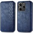 Чехол Deexe Rhombus Wallet для TECNO Spark 20 Pro - Blue (345422L)