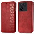 Чехол Deexe Rhombus Wallet для Xiaomi 13T / 13T Pro - Red (338476R)