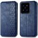 Чехол Deexe Rhombus Wallet для Xiaomi 14T Pro - Blue (365602L). Фото 1 из 9