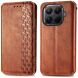 Чохол Deexe Rhombus Wallet для Xiaomi 17T Pro - Brown (422319Z). Фото 2 з 8