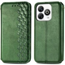 Чохол Deexe Rhombus Wallet для ZTE Blade A75 - Green: фото 1 з 9