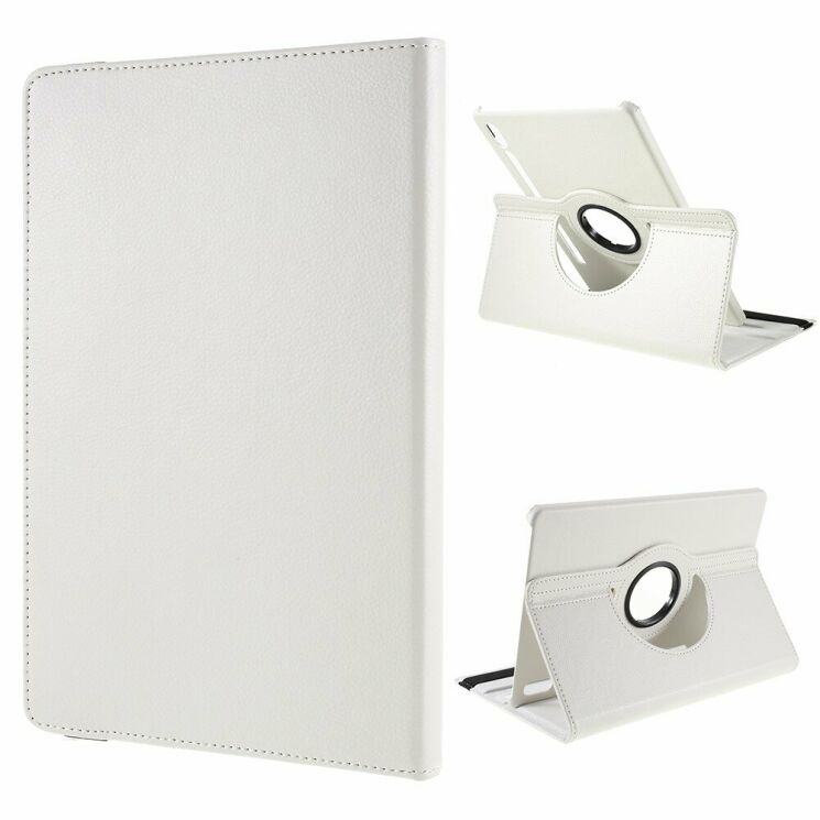 Чехол Deexe Rotation для Samsung Galaxy Tab S7 (T870/875) / S8 (X700/706) - White: фото 2 из 11