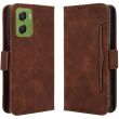 Чохол-книжка з кишеньками Deexe Wallet Stand для Motorola Moto G06 / G06 Power - Brown (401503Z)