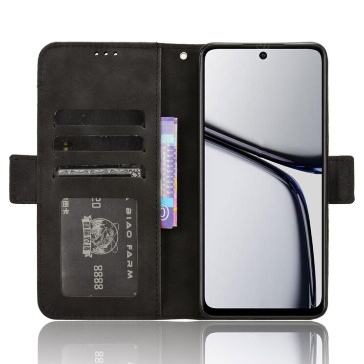 Чехол Deexe Wallet Stand для Realme C65 - Black: фото 2 из 8