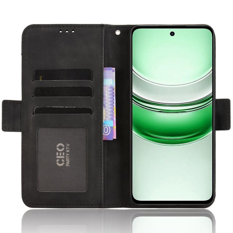 Чохол Deexe Wallet Stand для Realme C71 - Black: фото 4 з 13
