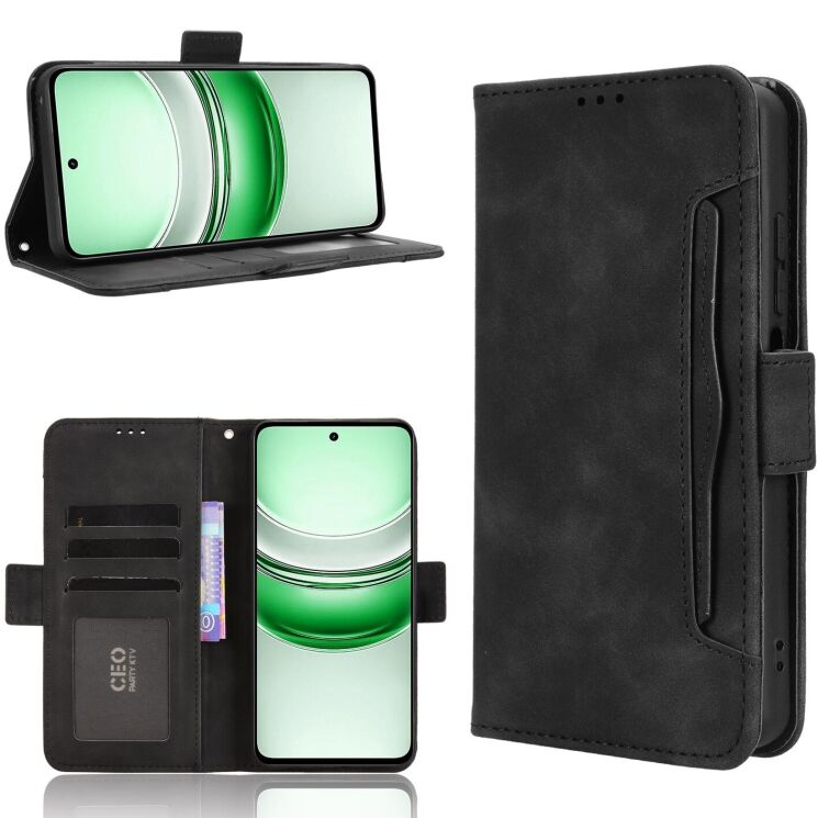 Чохол Deexe Wallet Stand для Realme C71 - Black: фото 7 з 13