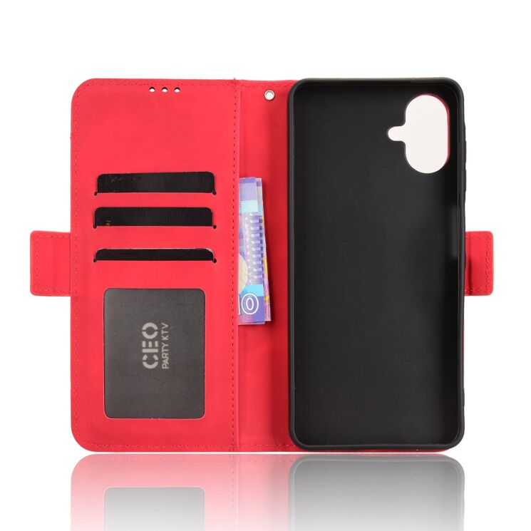 Чохол Deexe Wallet Stand для Samsung Galaxy A07 (A075) - Red: фото 4 з 15