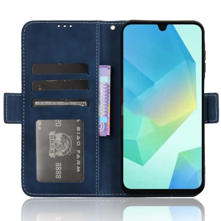 Чохол Deexe Wallet Stand для Samsung Galaxy A16 (A165) / Galaxy A26 (A266) / Galaxy A17 (A176) - Blue: фото 5 з 15