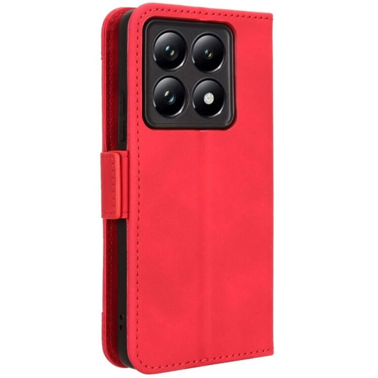Чехол Deexe Wallet Stand для Xiaomi 14T - Red: фото 6 из 7