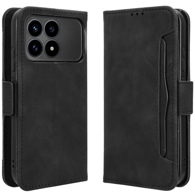 Чохол Deexe Wallet Stand для Xiaomi Poco F8 Pro - Black (403501B) Чохол Deexe Wallet Stand для Xiaomi Poco F8 Pro - Black: фото 1 з 15