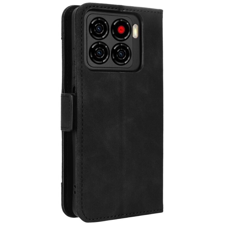 Чехол-книжка с кармашками Deexe Wallet Stand для ZTE Blade A56 - Black: фото 7 из 15