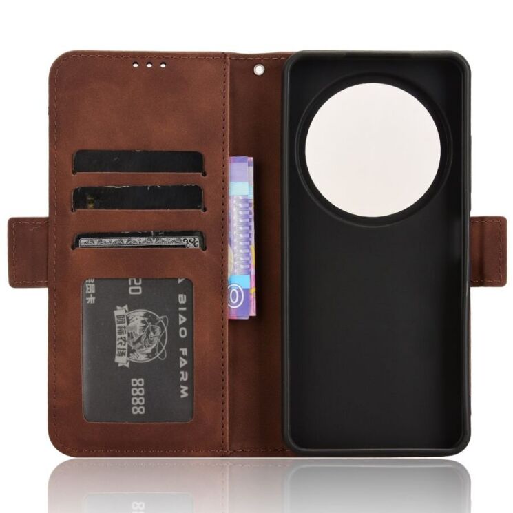 Чехол-книжка с кармашками Deexe Wallet Stand для ZTE Nubia Focus - Brown: фото 5 из 7